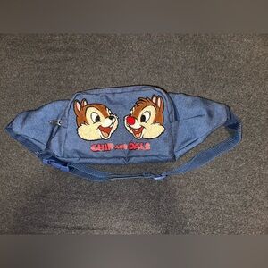 Walt Disney World Chip and Dale Fanny Pack Belt Bag Denim Look